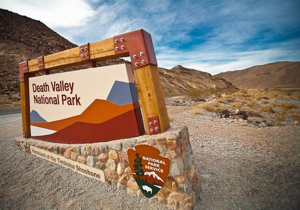 entering Death Valley California