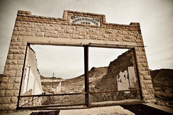 Rhyolite ghost town