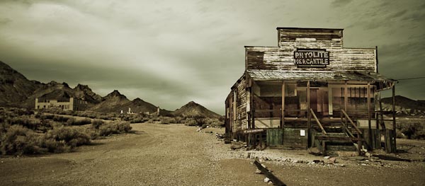 Rhyolite ghost town