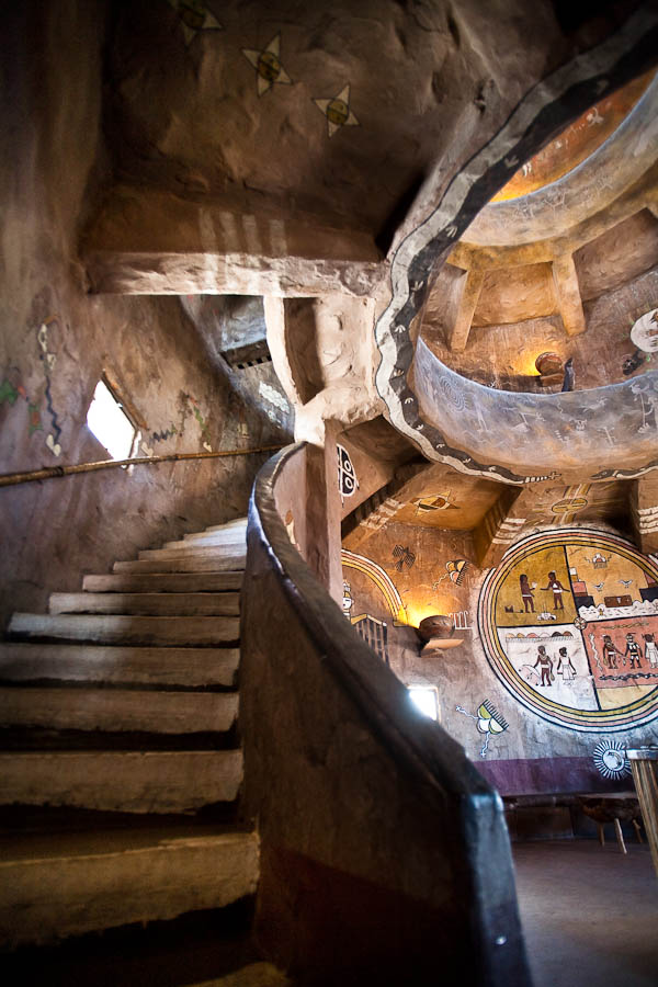 Inside desert view watch tower grand canyon