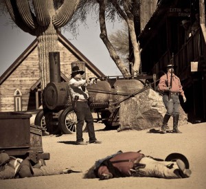Goldfield ghost town gun fight