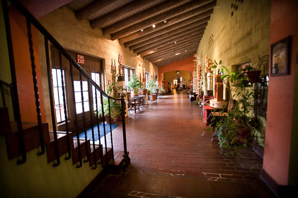 Inside the La Posada Hotel Winslow Arizona La Posada Hotel hallway photograph