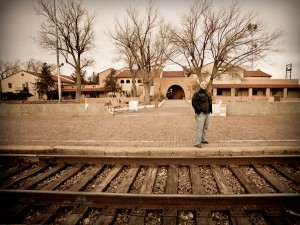 Train side entrance of the La Posada Hotel Winslow Arizona