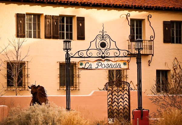 Front Gate at La Posada Hotel Winslow Arizona
