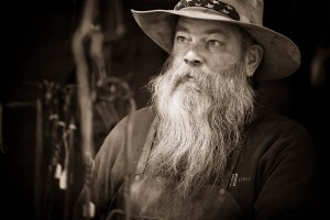 Grizz Mace, the OK Corral Blacksmith, in Tombstone Arizona