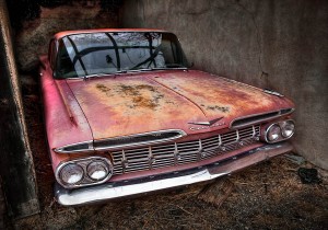 Old Chevrolet car in Bisbee