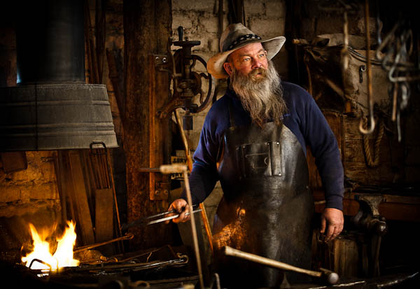 heating the iron heating the iron in the forge
