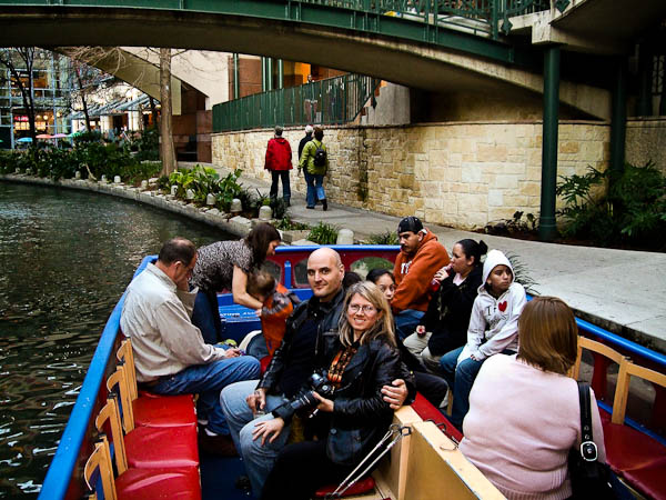 tour boat on Riverwalk San Antonio