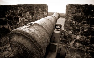 Presidio La Bahia in goliad cannon