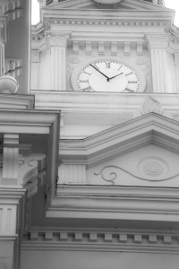 court house clock