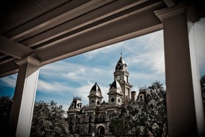 goliad court house from distance