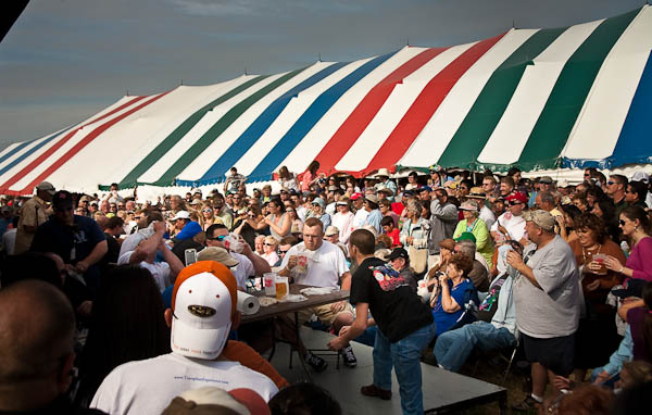 Oysterfest oyster eating contest