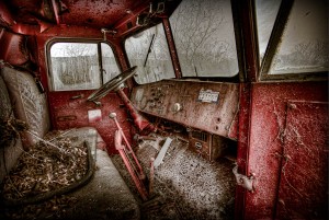 inside the fire truck