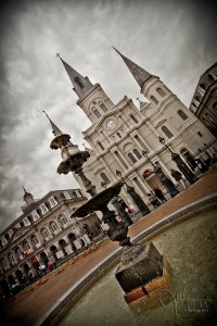 the fountain at Jackson Square